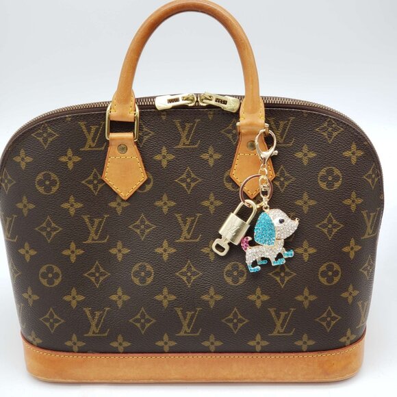 Authentic Louis Vuitton Lock & Key with unbranded Bagcharm, Keycharm, Keychain - Picture 1 of 7